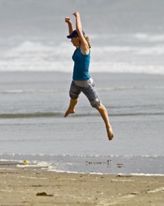 girljumping1 jumping for joy