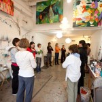 Flora Bowley painting workshop